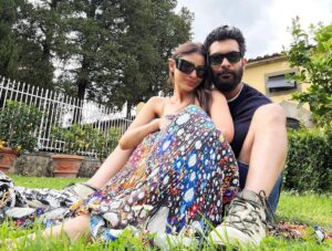 Mouni Roy with Husband pic